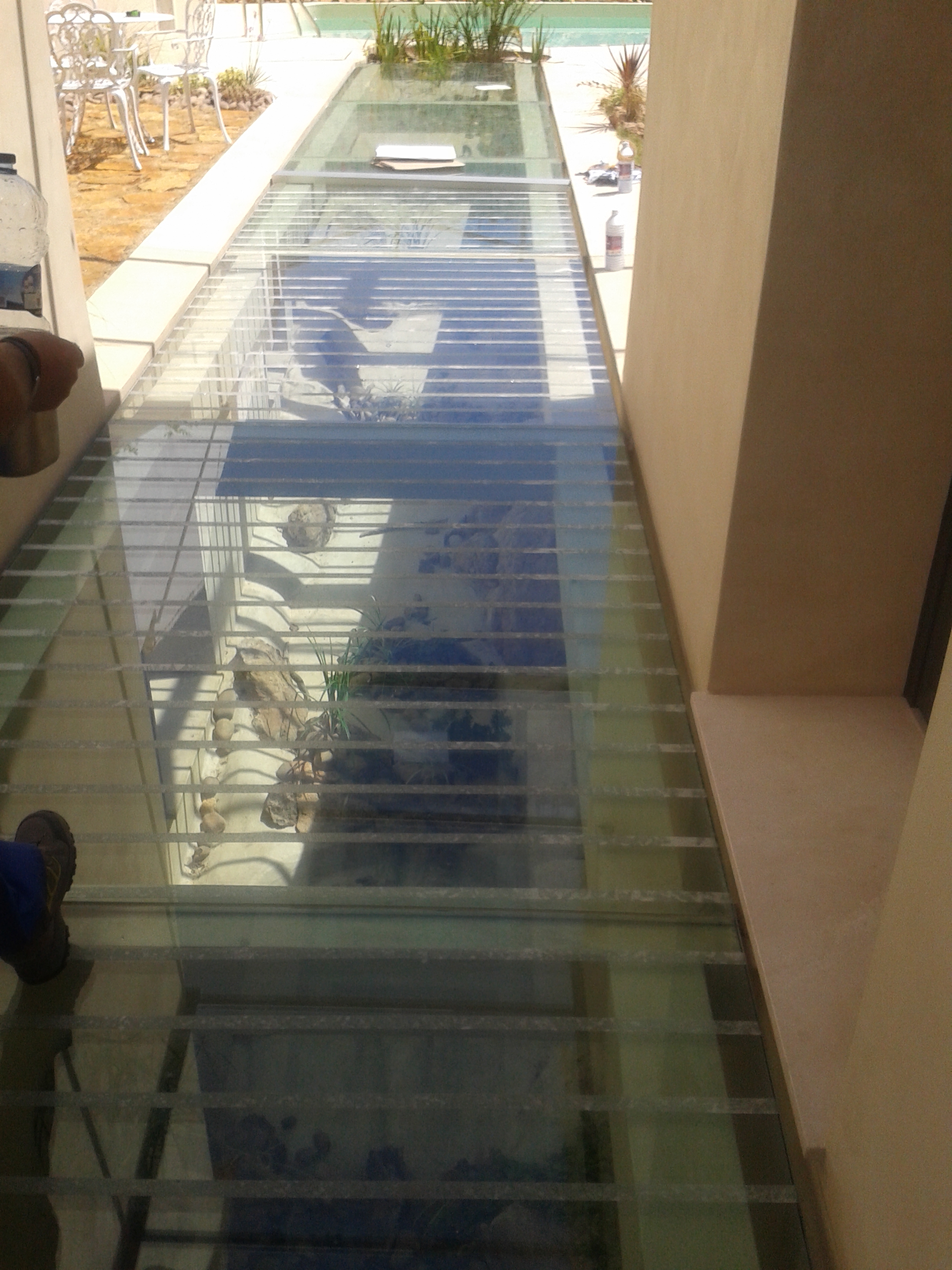 Suelo Escalera Barandilla vidrio/cristal - Cristalería Y Aluminios Guzmán